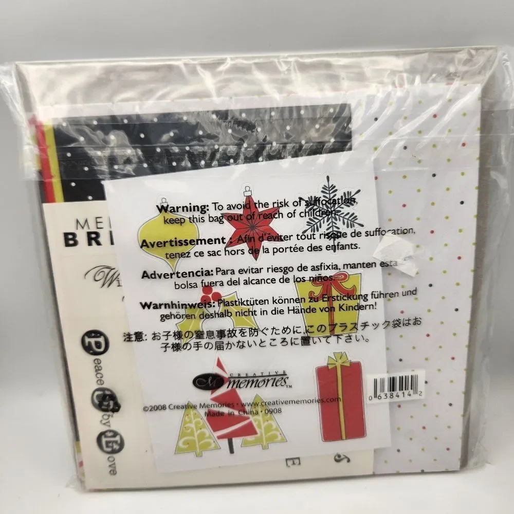 Creative Memories Paper Album Kit Merry & Bright 2008 Scrapbooking Crafting